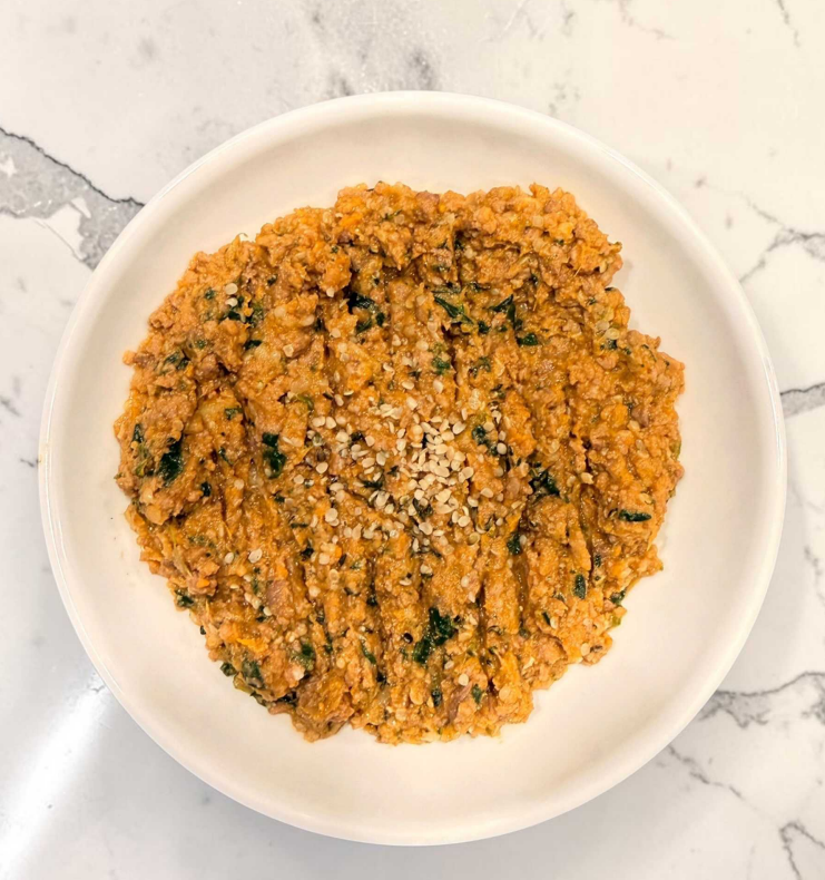 Hound's Table gently cooked lamb recipe in a bowl