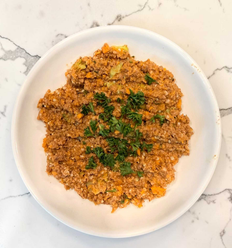 Hound's Table gently cooked rabbit recipe in a bowl
